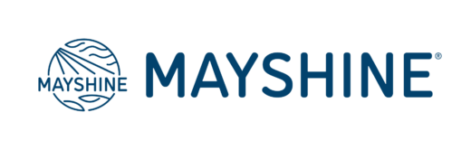 Mayshine logo horizontal in navy